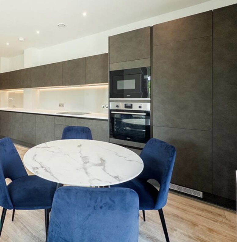 Interior lounge with natural light